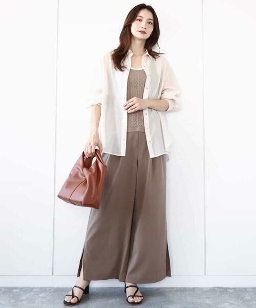 MK MICHEL KLEIN / エムケーミッシェルクラン シャツ・ブラウス | シアーシャツブラウス/洗える | 詳細4