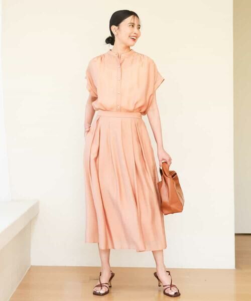 MK MICHEL KLEIN / エムケーミッシェルクラン シャツ・ブラウス | バンドカラーシアーブラウス/洗える | 詳細19