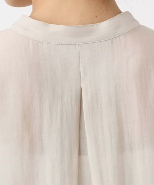 MK MICHEL KLEIN / エムケーミッシェルクラン シャツ・ブラウス | バンドカラーシアーブラウス/洗える | 詳細24