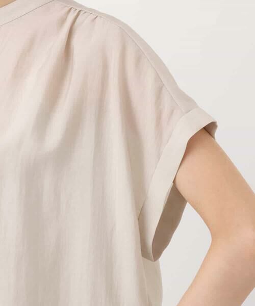 MK MICHEL KLEIN / エムケーミッシェルクラン シャツ・ブラウス | バンドカラーシアーブラウス/洗える | 詳細25