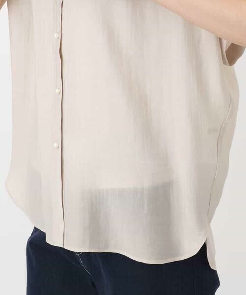 MK MICHEL KLEIN / エムケーミッシェルクラン シャツ・ブラウス | バンドカラーシアーブラウス/洗える | 詳細26