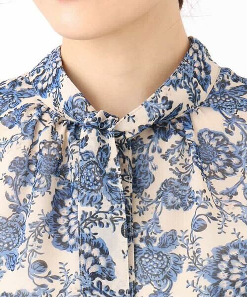 MK MICHEL KLEIN / エムケーミッシェルクラン シャツ・ブラウス | 更紗プリント花柄シフォンブラウス/前後2way/洗える | 詳細17