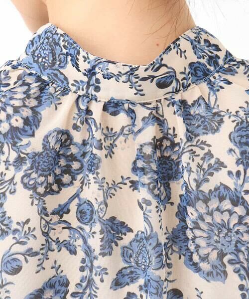 MK MICHEL KLEIN / エムケーミッシェルクラン シャツ・ブラウス | 更紗プリント花柄シフォンブラウス/前後2way/洗える | 詳細18