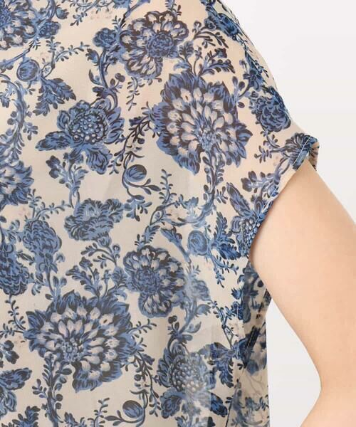 MK MICHEL KLEIN / エムケーミッシェルクラン シャツ・ブラウス | 更紗プリント花柄シフォンブラウス/前後2way/洗える | 詳細19