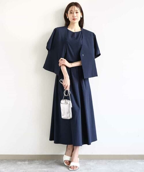 MK MICHEL KLEIN / エムケーミッシェルクラン シャツ・ブラウス | キーネックデザインブラウス/撥水/UVカット/洗える | 詳細15