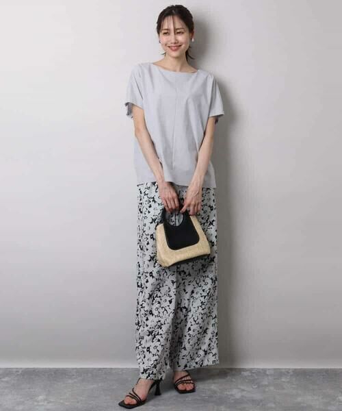 MK MICHEL KLEIN / エムケーミッシェルクラン シャツ・ブラウス | ボートネックブラウス/撥水/UVカット/接触冷感/洗える | 詳細10