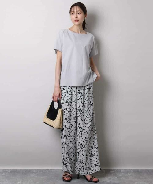 MK MICHEL KLEIN / エムケーミッシェルクラン シャツ・ブラウス | ボートネックブラウス/撥水/UVカット/接触冷感/洗える | 詳細12