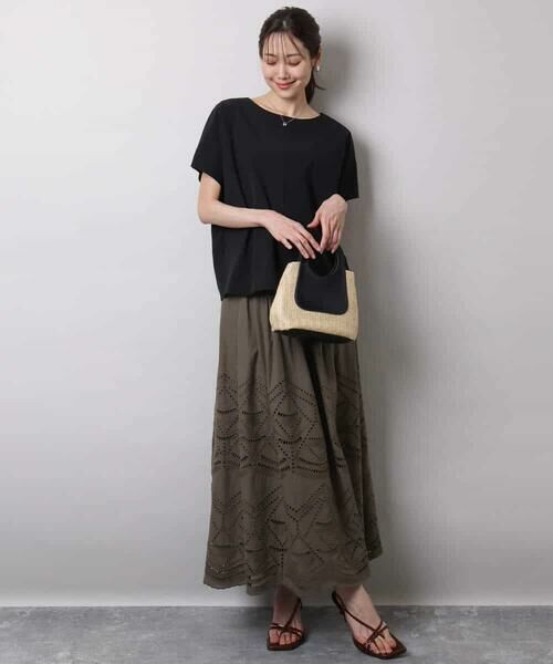 MK MICHEL KLEIN / エムケーミッシェルクラン シャツ・ブラウス | ボートネックブラウス/撥水/UVカット/接触冷感/洗える | 詳細6