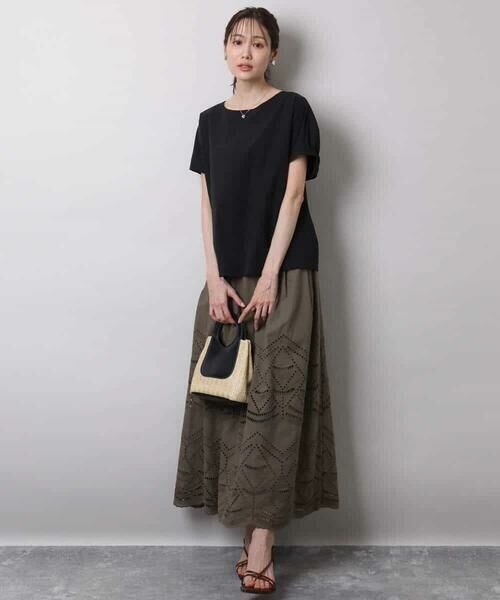 MK MICHEL KLEIN / エムケーミッシェルクラン シャツ・ブラウス | ボートネックブラウス/撥水/UVカット/接触冷感/洗える | 詳細8