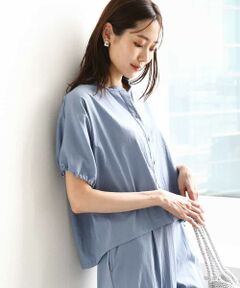 MK MICHEL KLEIN / エムケーミッシェルクラン シャツ・ブラウス | スキッパーデザインブラウス/UVカット/接触冷感/洗える