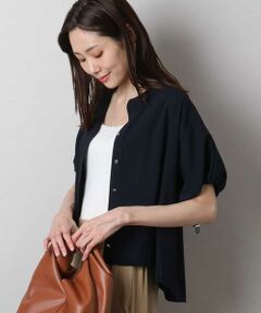 MK MICHEL KLEIN / エムケーミッシェルクラン シャツ・ブラウス | スキッパーデザインブラウス/UVカット/接触冷感/洗える