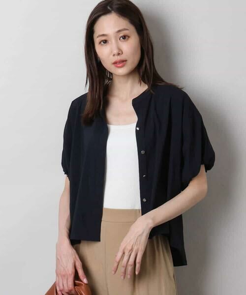 MK MICHEL KLEIN / エムケーミッシェルクラン シャツ・ブラウス | スキッパーデザインブラウス/UVカット/接触冷感/洗える | 詳細10