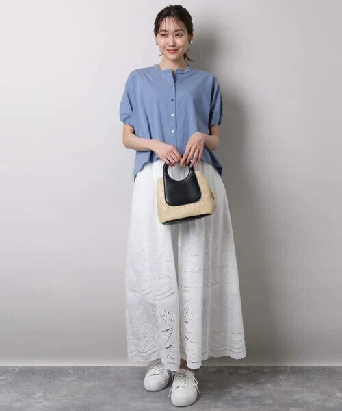 MK MICHEL KLEIN / エムケーミッシェルクラン シャツ・ブラウス | スキッパーデザインブラウス/UVカット/接触冷感/洗える | 詳細2