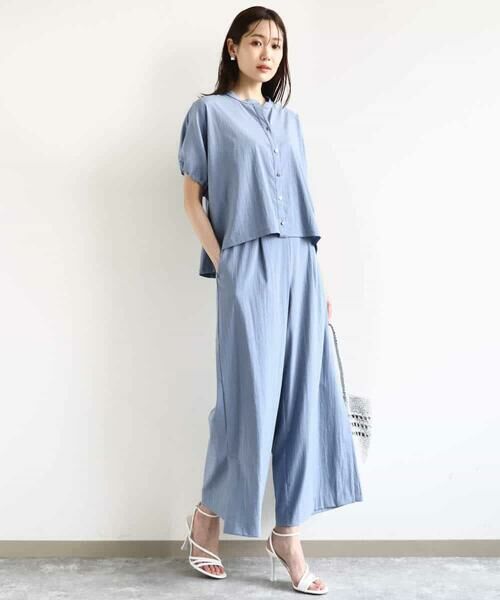 MK MICHEL KLEIN / エムケーミッシェルクラン シャツ・ブラウス | スキッパーデザインブラウス/UVカット/接触冷感/洗える | 詳細9