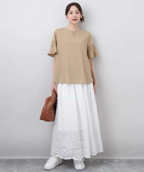 MK MICHEL KLEIN / エムケーミッシェルクラン カットソー | フレアースリーブブラウス/UVカット/接触冷感/洗える | 詳細16