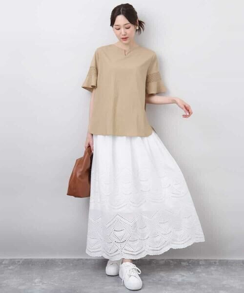 MK MICHEL KLEIN / エムケーミッシェルクラン カットソー | フレアースリーブブラウス/UVカット/接触冷感/洗える | 詳細17