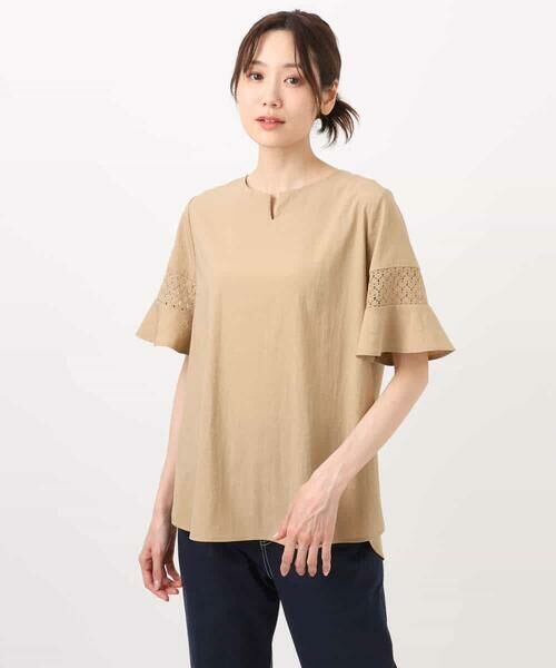 MK MICHEL KLEIN / エムケーミッシェルクラン カットソー | フレアースリーブブラウス/UVカット/接触冷感/洗える | 詳細20