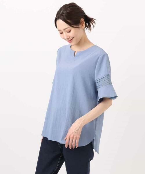 MK MICHEL KLEIN / エムケーミッシェルクラン カットソー | フレアースリーブブラウス/UVカット/接触冷感/洗える | 詳細28