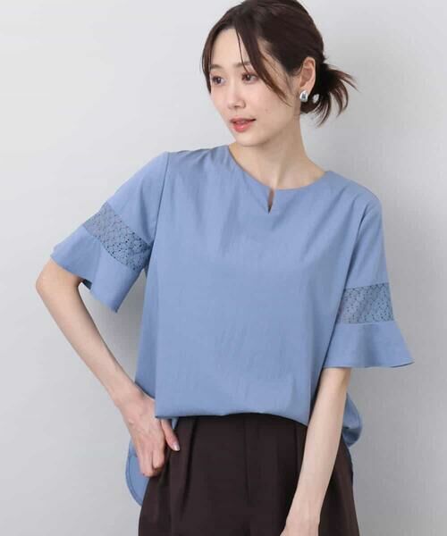 MK MICHEL KLEIN / エムケーミッシェルクラン カットソー | フレアースリーブブラウス/UVカット/接触冷感/洗える | 詳細6