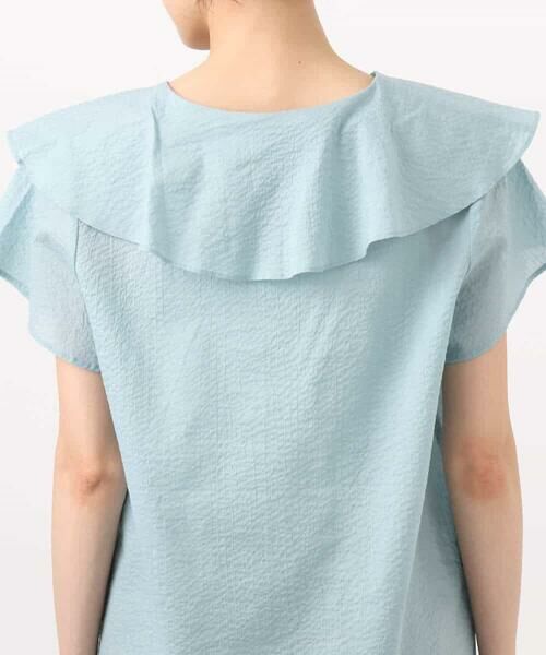 MK MICHEL KLEIN / エムケーミッシェルクラン シャツ・ブラウス | ラッフルカラーフリルブラウス/洗える | 詳細18