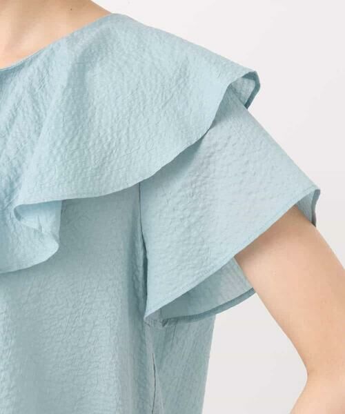 MK MICHEL KLEIN / エムケーミッシェルクラン シャツ・ブラウス | ラッフルカラーフリルブラウス/洗える | 詳細19