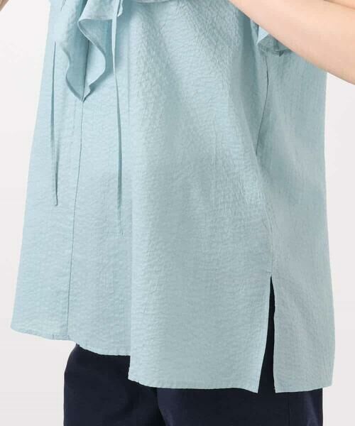 MK MICHEL KLEIN / エムケーミッシェルクラン シャツ・ブラウス | ラッフルカラーフリルブラウス/洗える | 詳細20