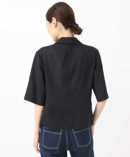 MK MICHEL KLEIN / エムケーミッシェルクラン テーラードジャケット | ドライタッチハーフスリーブジャケット/洗える | 詳細18