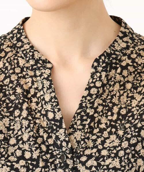 MK MICHEL KLEIN / エムケーミッシェルクラン ロング・マキシ丈ワンピース | キーネックコットンワンピース/洗える | 詳細10