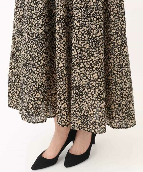 MK MICHEL KLEIN / エムケーミッシェルクラン ロング・マキシ丈ワンピース | キーネックコットンワンピース/洗える | 詳細13