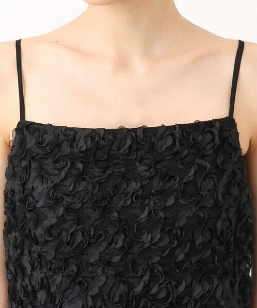 MK MICHEL KLEIN / エムケーミッシェルクラン ロング・マキシ丈ワンピース | フラワー3D刺繍ティアードキャミワンピース/洗える | 詳細20