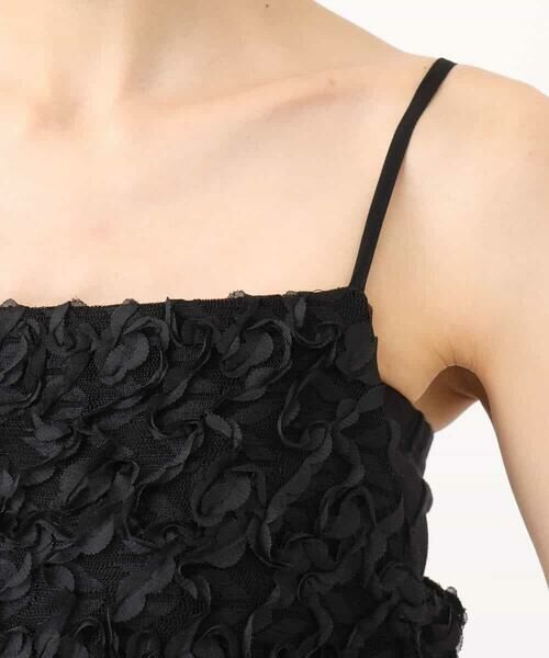 MK MICHEL KLEIN / エムケーミッシェルクラン ロング・マキシ丈ワンピース | フラワー3D刺繍ティアードキャミワンピース/洗える | 詳細21