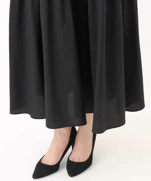 MK MICHEL KLEIN / エムケーミッシェルクラン ロング・マキシ丈ワンピース | フラワー3D刺繍ティアードキャミワンピース/洗える | 詳細24