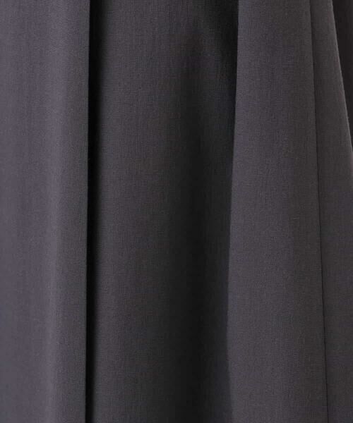 MK MICHEL KLEIN / エムケーミッシェルクラン ロング・マキシ丈ワンピース | サイドベルトデザイン ウエストタックストレッチワンピース/洗える | 詳細20