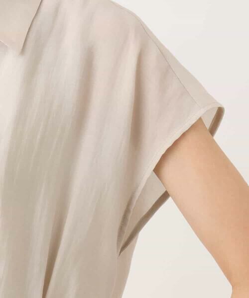 MK MICHEL KLEIN / エムケーミッシェルクラン ロング・マキシ丈ワンピース | ベルト付きフレンチスリーブワンピース/洗える | 詳細21