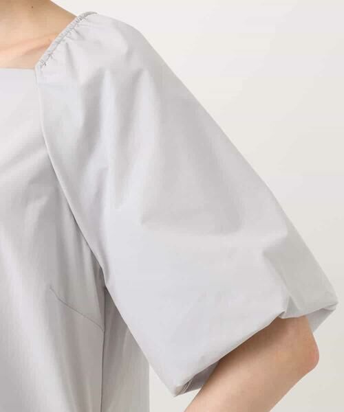 MK MICHEL KLEIN / エムケーミッシェルクラン ロング・マキシ丈ワンピース | スクエアネックタフタワンピース/撥水/UVカット/接触冷感/洗える | 詳細14