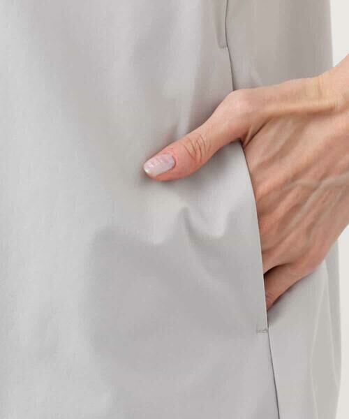 MK MICHEL KLEIN / エムケーミッシェルクラン ロング・マキシ丈ワンピース | スクエアネックタフタワンピース/撥水/UVカット/接触冷感/洗える | 詳細15