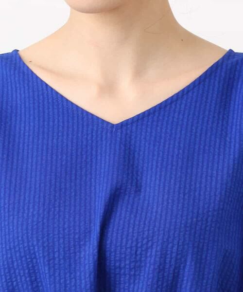 MK MICHEL KLEIN / エムケーミッシェルクラン ロング・マキシ丈ワンピース | Vネックフレンチスリーブワンピース/洗える | 詳細11