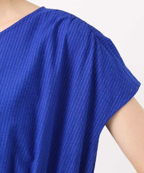 MK MICHEL KLEIN / エムケーミッシェルクラン ロング・マキシ丈ワンピース | Vネックフレンチスリーブワンピース/洗える | 詳細13