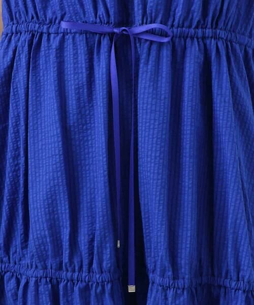 MK MICHEL KLEIN / エムケーミッシェルクラン ロング・マキシ丈ワンピース | Vネックフレンチスリーブワンピース/洗える | 詳細16