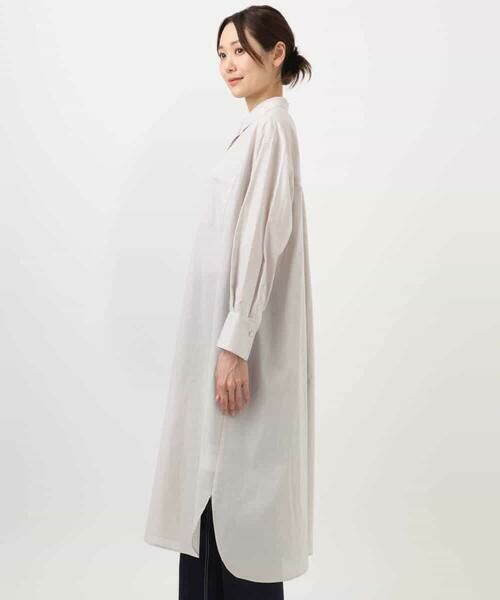 MK MICHEL KLEIN / エムケーミッシェルクラン シャツ・ブラウス | コットンリネンロングシャツワンピース/洗える | 詳細19