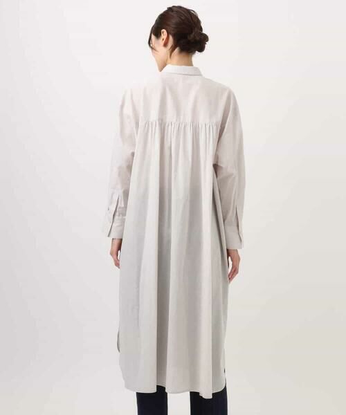 MK MICHEL KLEIN / エムケーミッシェルクラン シャツ・ブラウス | コットンリネンロングシャツワンピース/洗える | 詳細20