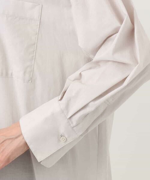 MK MICHEL KLEIN / エムケーミッシェルクラン シャツ・ブラウス | コットンリネンロングシャツワンピース/洗える | 詳細3