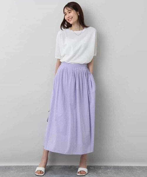 MK MICHEL KLEIN / エムケーミッシェルクラン ニット・セーター | ガーター編み五分袖ニット/洗える | 詳細12