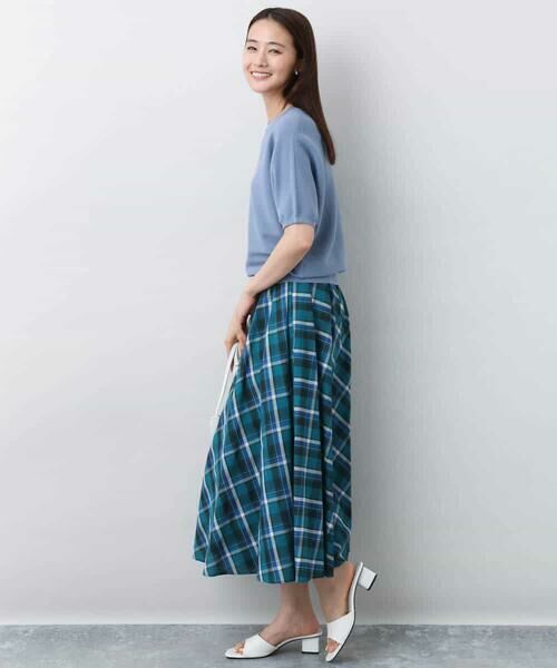 MK MICHEL KLEIN / エムケーミッシェルクラン ニット・セーター | ガーター編み五分袖ニット/洗える | 詳細20