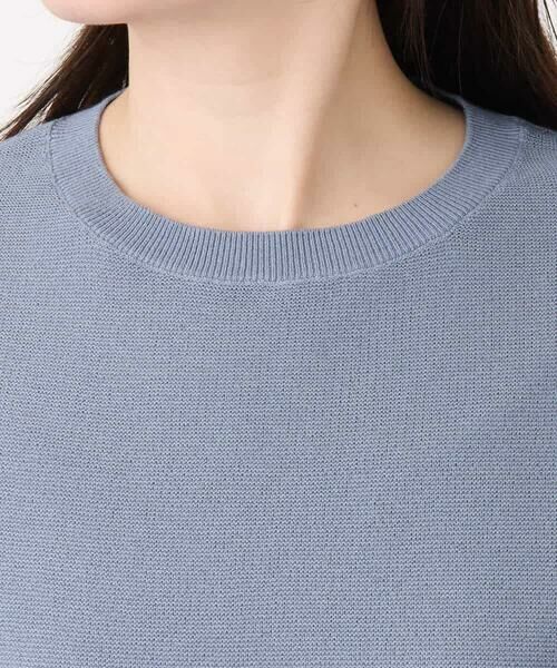 MK MICHEL KLEIN / エムケーミッシェルクラン ニット・セーター | ガーター編み五分袖ニット/洗える | 詳細27