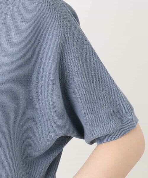 MK MICHEL KLEIN / エムケーミッシェルクラン ニット・セーター | ガーター編み五分袖ニット/洗える | 詳細28