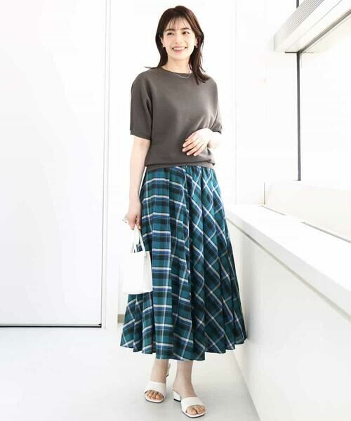 MK MICHEL KLEIN / エムケーミッシェルクラン ニット・セーター | ガーター編み五分袖ニット/洗える | 詳細3