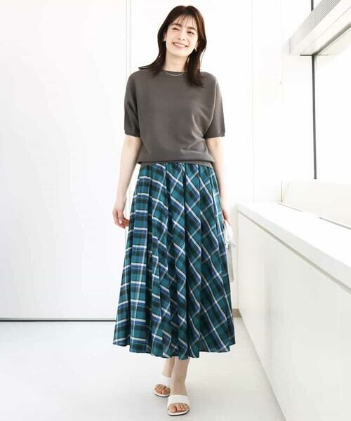 MK MICHEL KLEIN / エムケーミッシェルクラン ニット・セーター | ガーター編み五分袖ニット/洗える | 詳細4