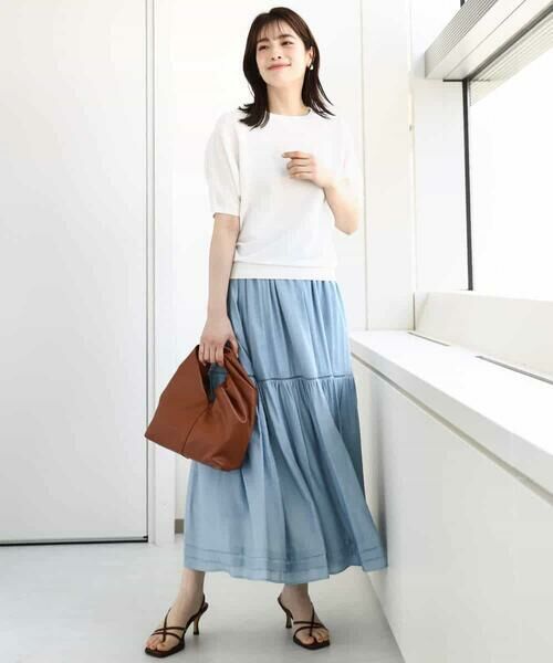 MK MICHEL KLEIN / エムケーミッシェルクラン ニット・セーター | ガーター編み五分袖ニット/洗える | 詳細6