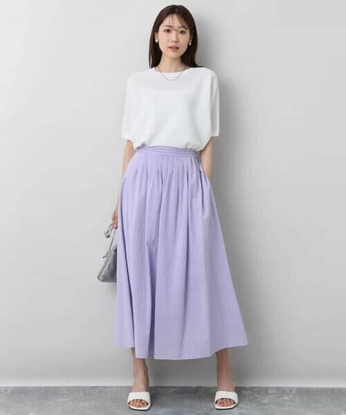 MK MICHEL KLEIN / エムケーミッシェルクラン ニット・セーター | ガーター編み五分袖ニット/洗える | 詳細9